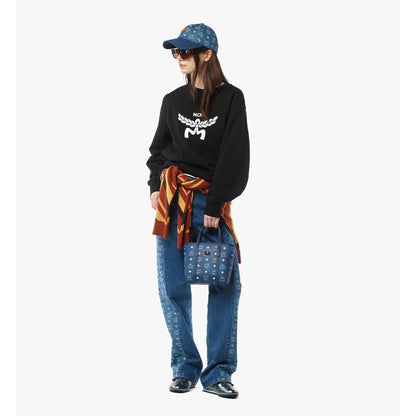MCM Mini Toni Top-Zip Shopper in Visetos