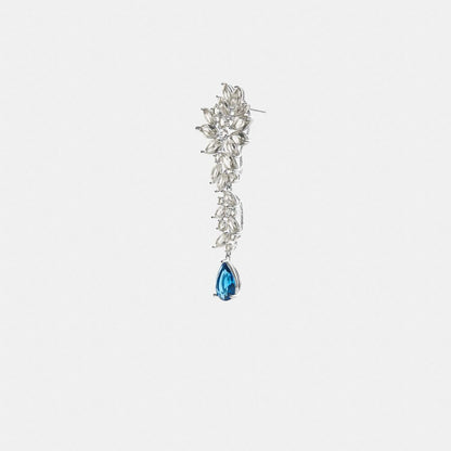 Coach Statement Crystal Single Earring Silver