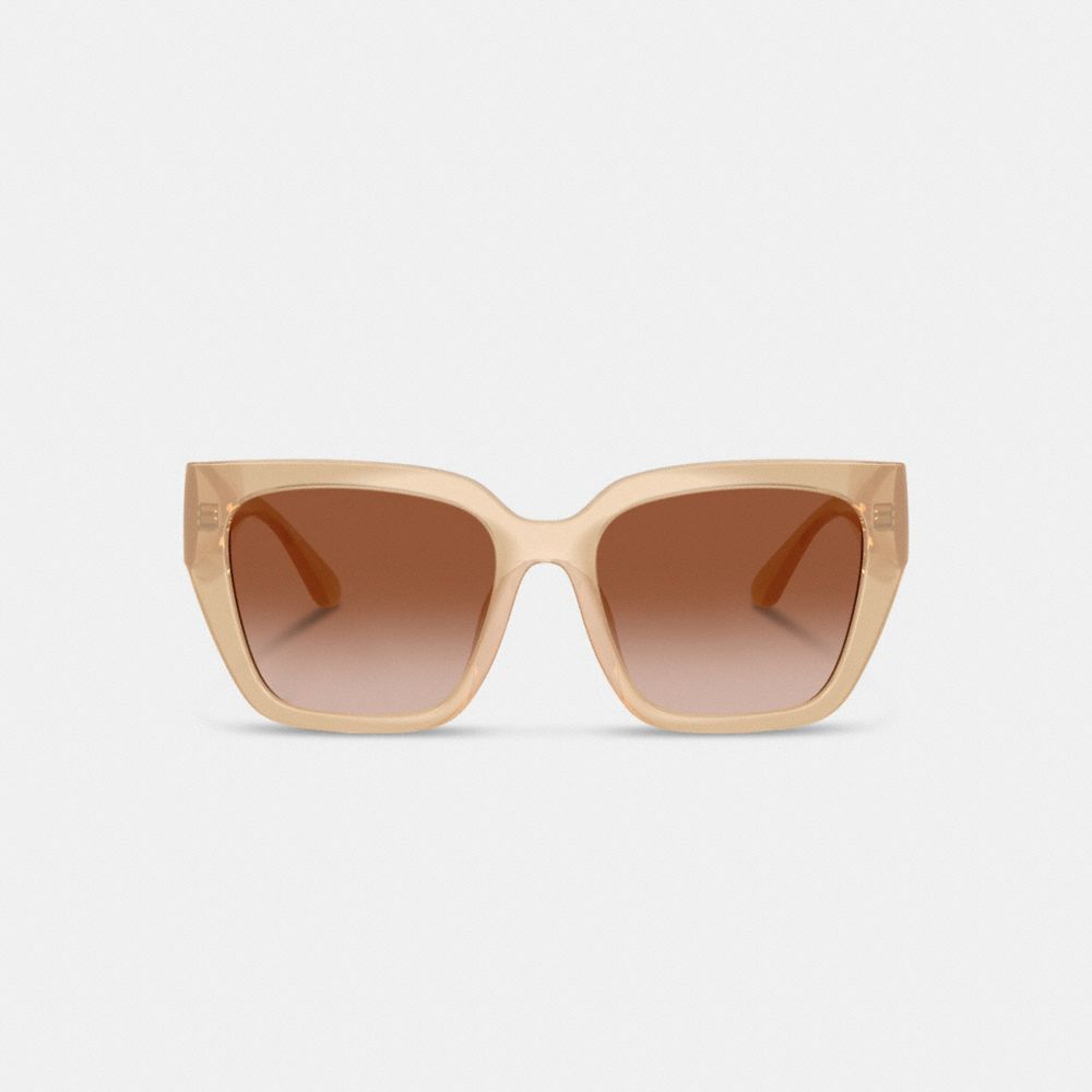 Coach Oversized Cat Eye Sunglasses Milky Beige