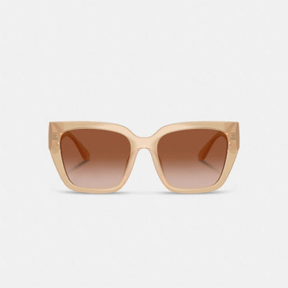 Coach Oversized Cat Eye Sunglasses Milky Beige
