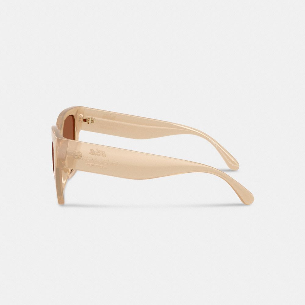 Coach Oversized Cat Eye Sunglasses Milky Beige