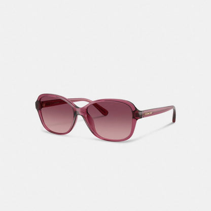 Coach Oversized Oval Sunglasses Berry