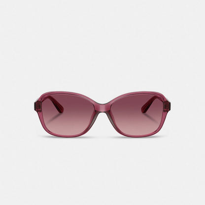 Coach Oversized Oval Sunglasses Berry