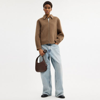 Coach Curve Zip Bag Brass Maple