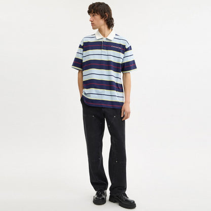 Coach Relaxed Striped Polo Blue Stripe