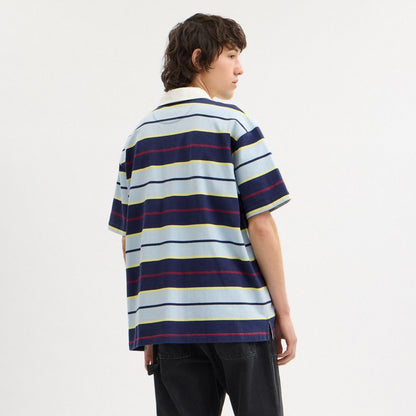 Coach Relaxed Striped Polo Blue Stripe