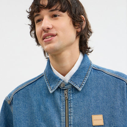 Coach Denim Zip Jacket Western Wash