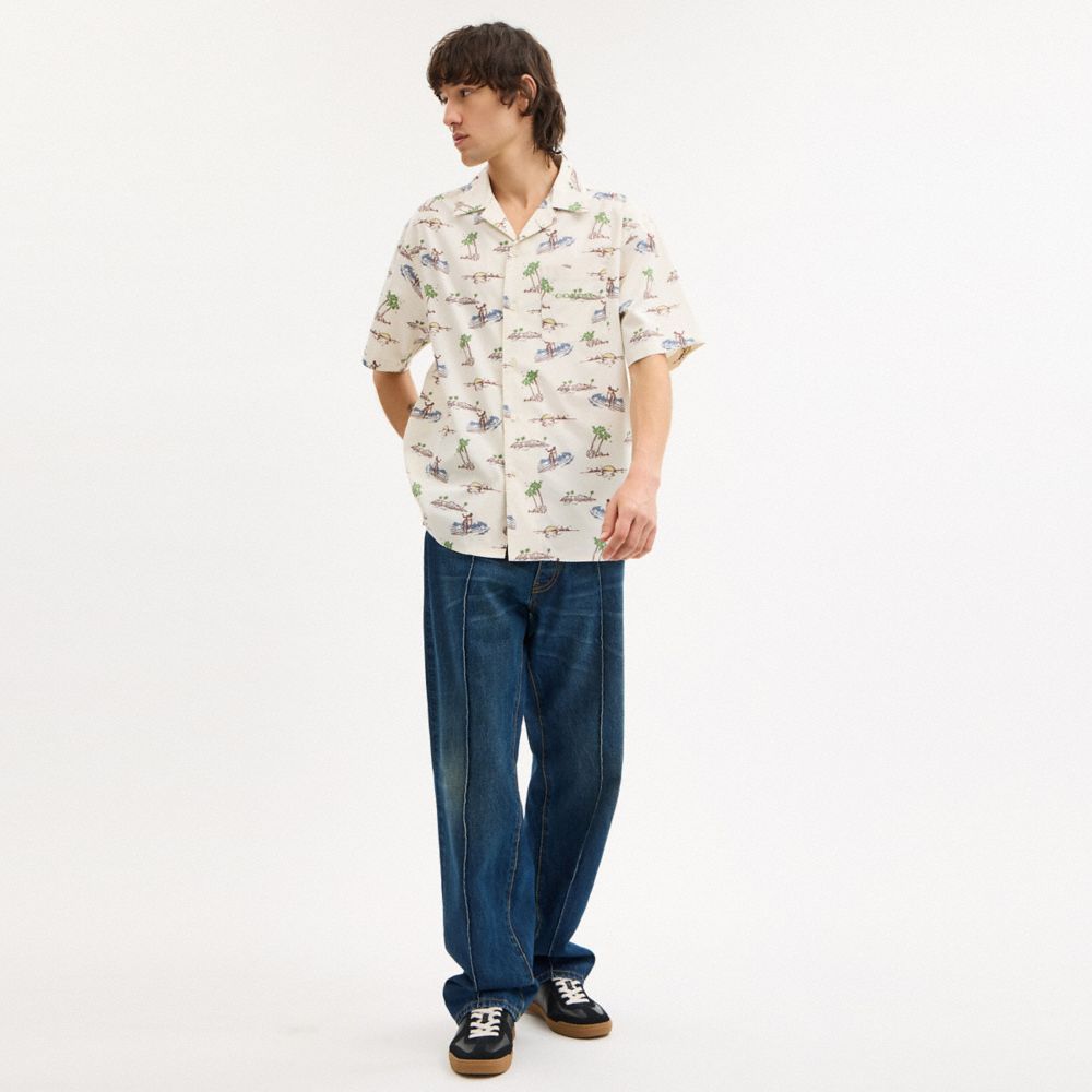 Coach Surf Camp Shirt Multi