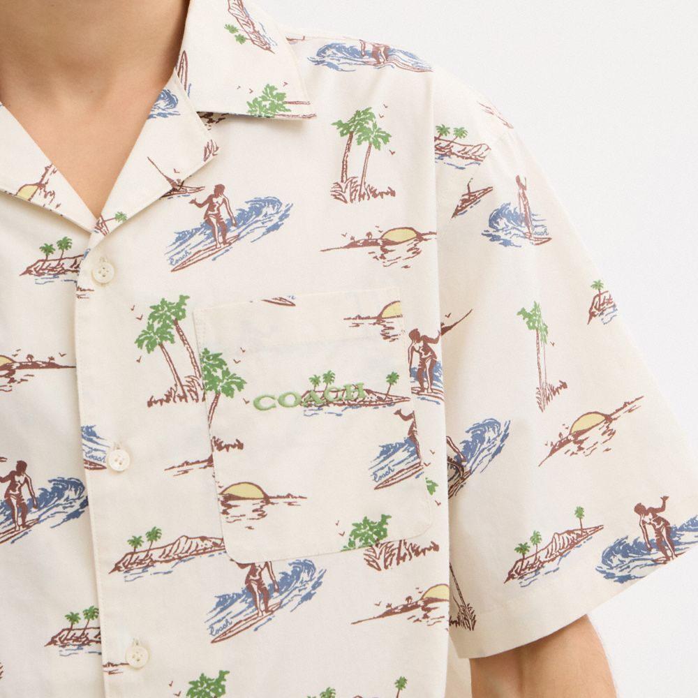 Coach Surf Camp Shirt Multi