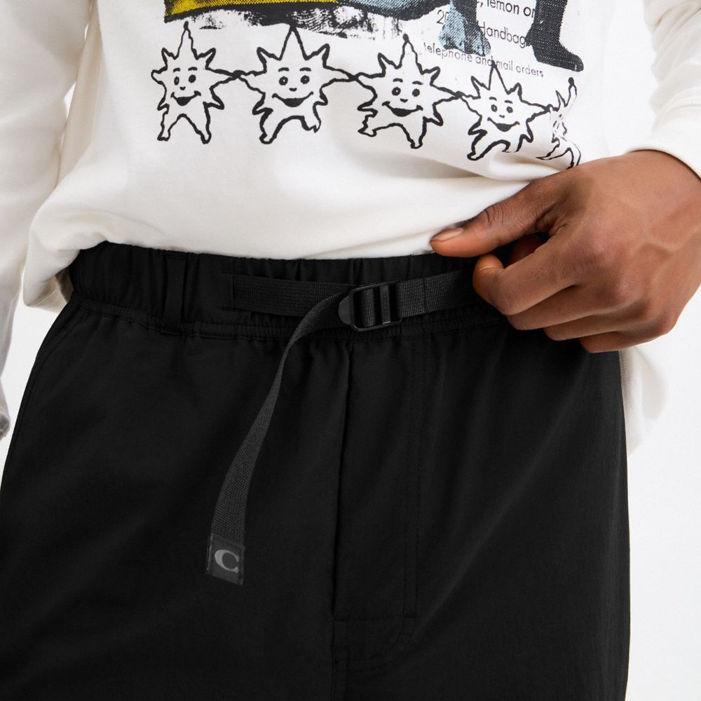 Coach Nylon Utility Pants Black