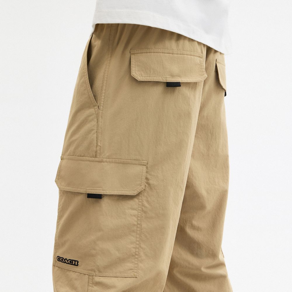Coach Nylon Utility Pants Khaki
