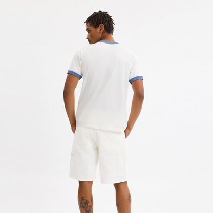 Coach Surf Graphic T Shirt In Organic Cotton White