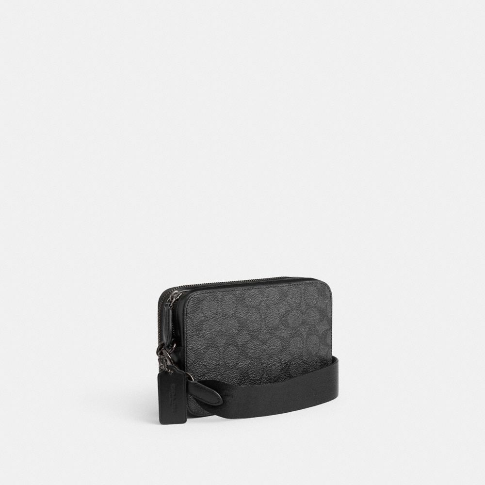 Coach Charter Crossbody Bag 19 In Signature Canvas With Coach Graphic Charcoal Multi