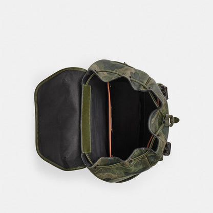Coach League Flap Backpack In Signature Camo Print Signature Camo