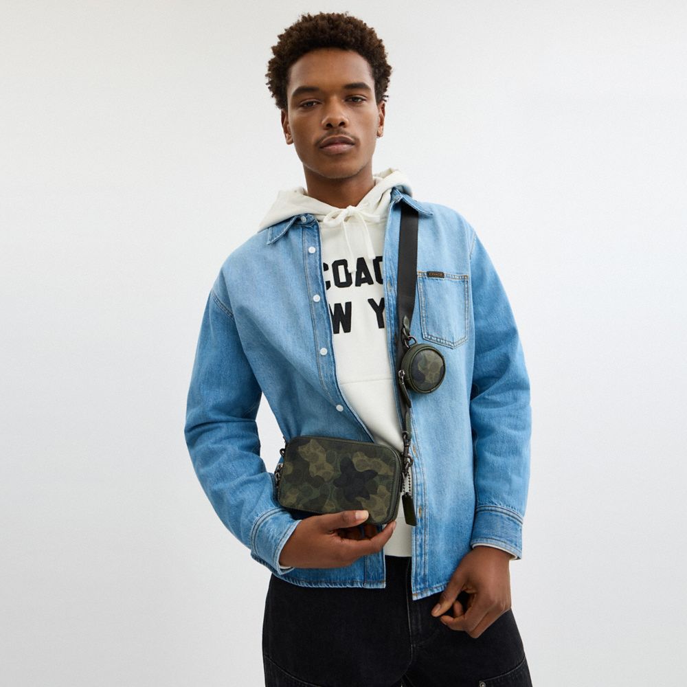 Coach Charter Slim Crossbody Bag In Signature Camo Print Signature Camo