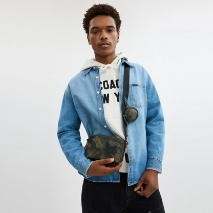 Coach Charter Slim Crossbody Bag In Signature Camo Print Signature Camo