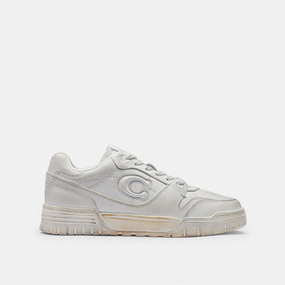 Men's Coach Soho Sneaker In Loved Leather White