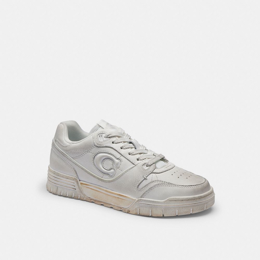 Women's Coach Soho Sneaker In Loved Leather White