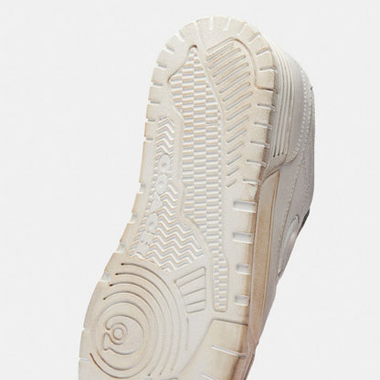 Women's Coach Soho Sneaker In Loved Leather White