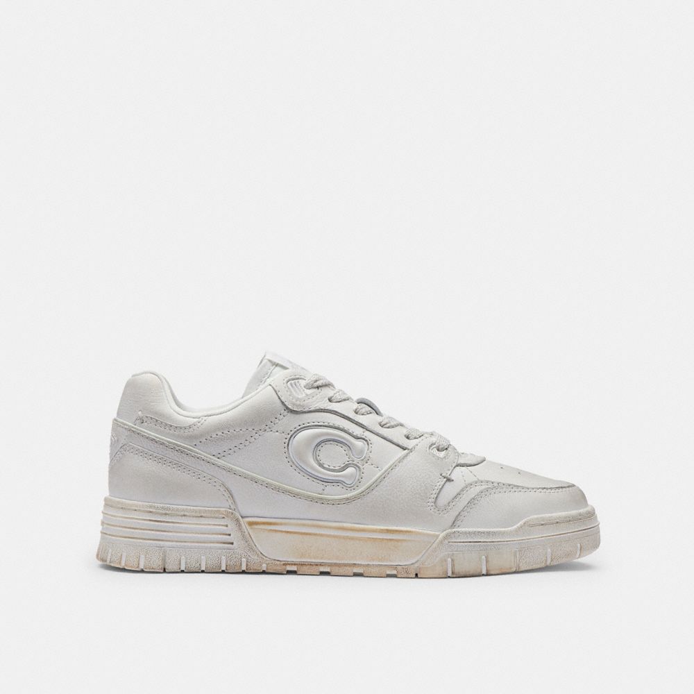 Women's Coach Soho Sneaker In Loved Leather White