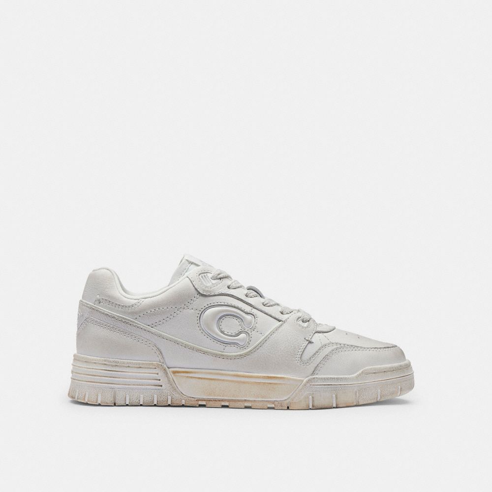 Women's Coach Soho Sneaker In Loved Leather White