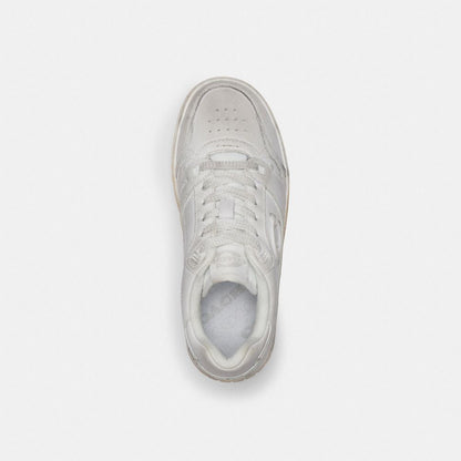 Women's Coach Soho Sneaker In Loved Leather White