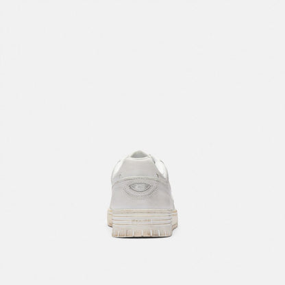Women's Coach Soho Sneaker In Loved Leather White