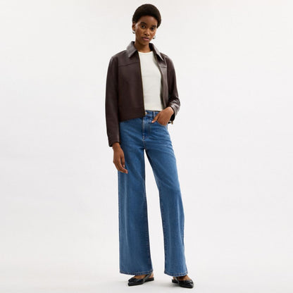 Coach High Rise Denim Jeans Hudson Medium Wash