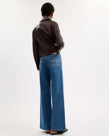 High Rise Denim Jeans Hudson Medium Wash Hudson Medium Wash