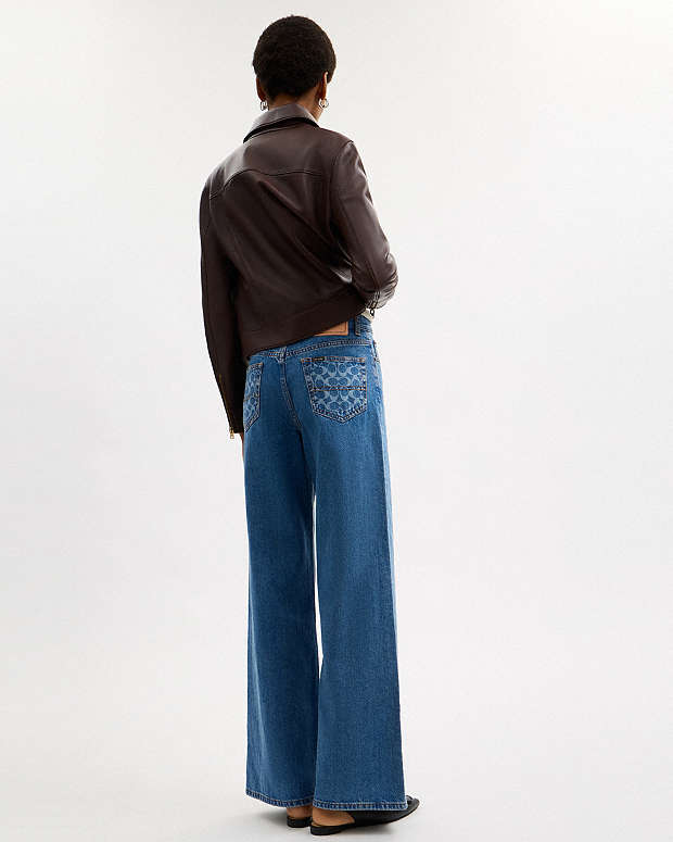 High Rise Denim Jeans Hudson Medium Wash Hudson Medium Wash