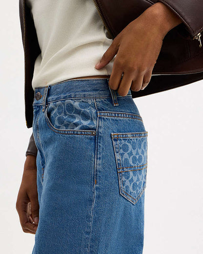 High Rise Denim Jeans Hudson Medium Wash Hudson Medium Wash