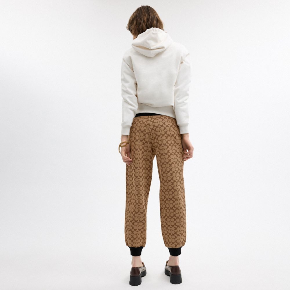 Coach Signature Joggers Khaki Multi