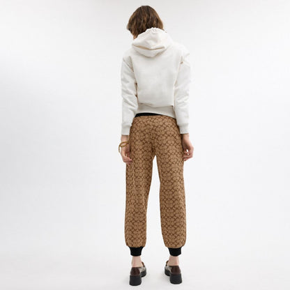 Coach Signature Joggers Khaki Multi