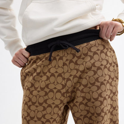 Coach Signature Joggers Khaki Multi