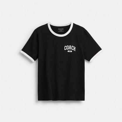 Coach Sporty Classic 70 S T Shirt In Organic Cotton Black