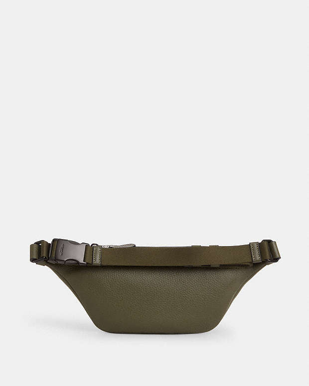 Warren Mini Belt Bag In Signature Leather Black Copper-Olive Drab Black Copper-Olive Drab