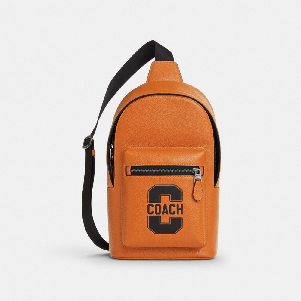 Coach West Pack With Varsity Motif Qb Toffee Black