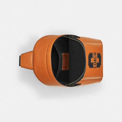 Coach West Pack With Varsity Motif Qb Toffee Black