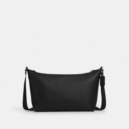 Finn Crossbody Bag Pebbled Leather-Gunmetal-Black Pebbled Leather-Gunmetal-Black