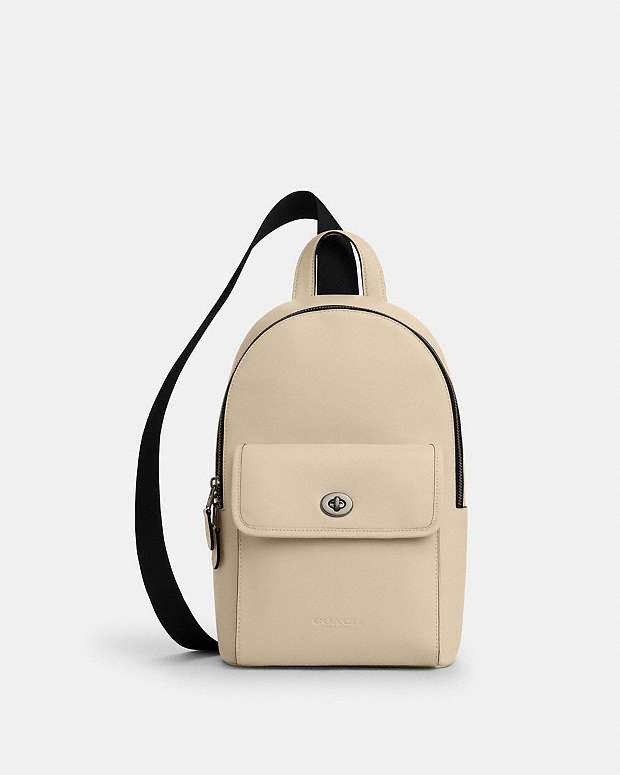 Turnlock Sling Pack Smooth Leather-Qb-Ivory Smooth Leather-Qb-Ivory