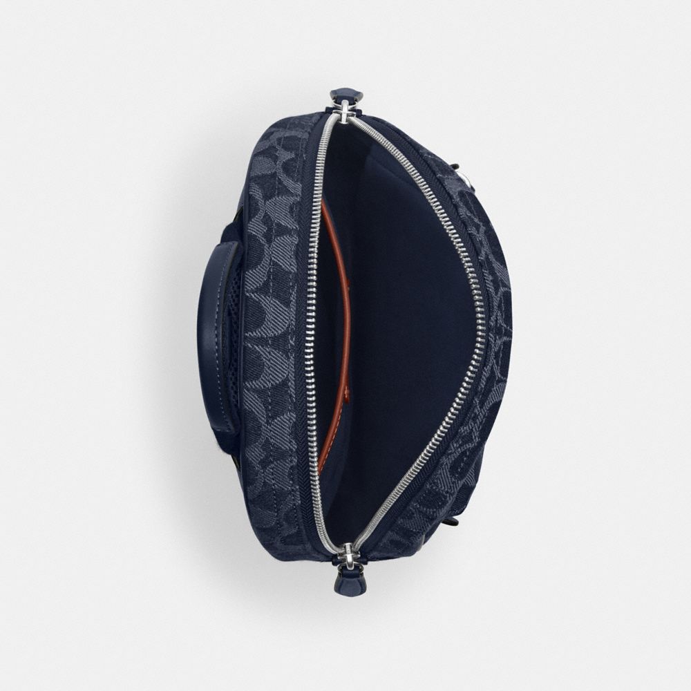 Coach Charter Pack In Signature Denim Deep Blue