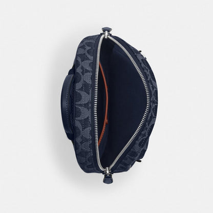 Coach Charter Pack In Signature Denim Deep Blue