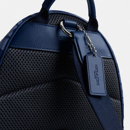 Coach Charter Pack In Signature Denim Deep Blue