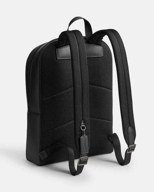 Owen Backpack In Signature Canvas Signature Canvas-Gunmetal-Charcoal-Black Signature Canvas-Gunmetal-Charcoal-Black