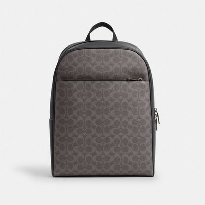 Coach Owen Backpack In Signature Canvas Gunmetal