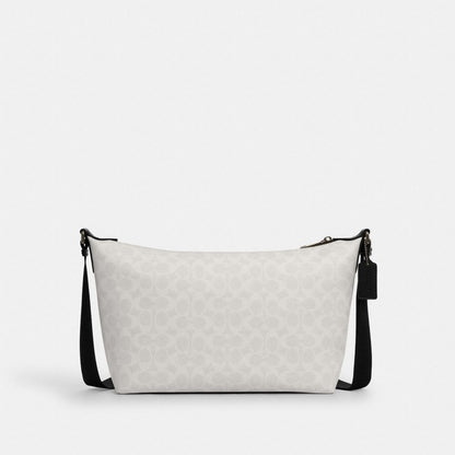 Finn Crossbody Bag In Signature Canvas Signature Canvas-Gunmetal-Chalk-Black Signature Canvas-Gunmetal-Chalk-Black