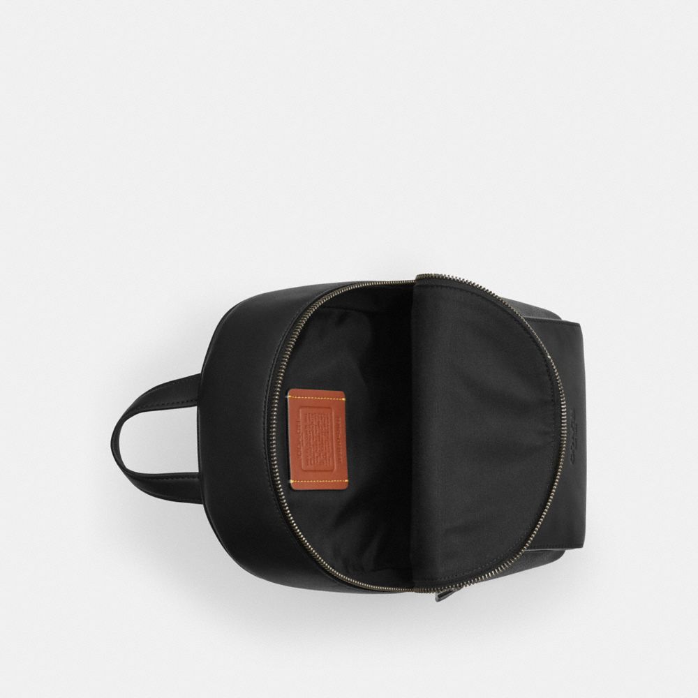 Coach Turnlock Sling Pack In Signature Canvas Gunmetal Charcoal Black