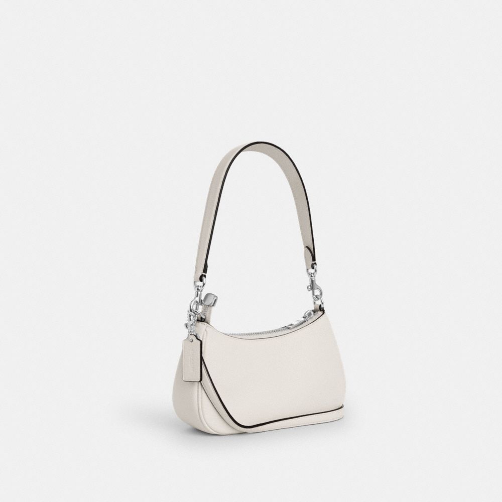 Coach Teri Mini Crossbody Bag With Floral Applique Silver Chalk