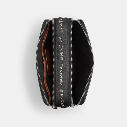 Coach Charter Crossbody Bag 24 With Sketch Print Black