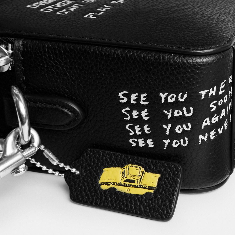 Coach Charter Crossbody Bag 24 With Sketch Print Black